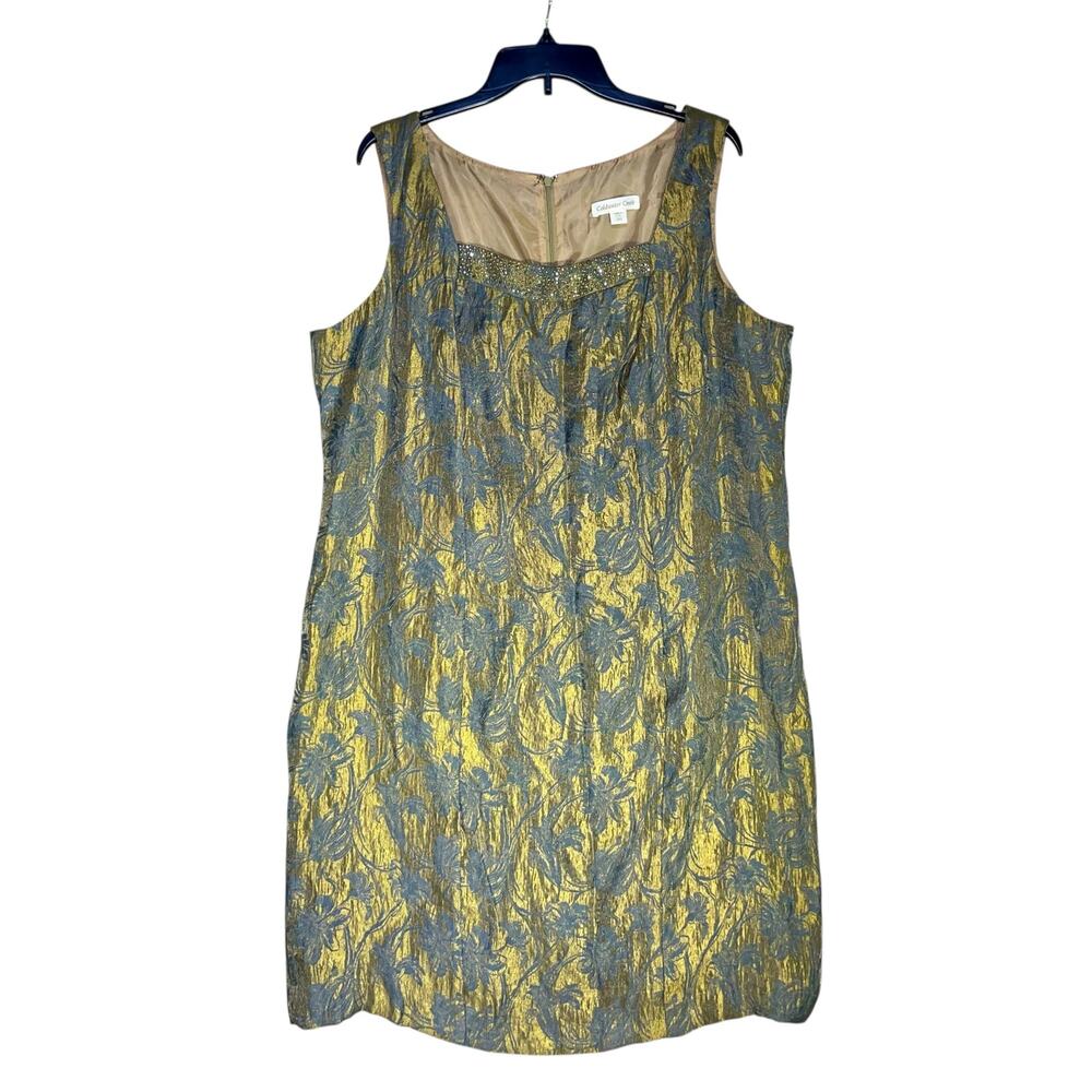 Coldwater Creek Sheath Dress Jacquard Embellished - Picture 2 of 11